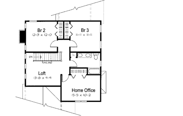 Upper/Second Floor Plan: 46-527