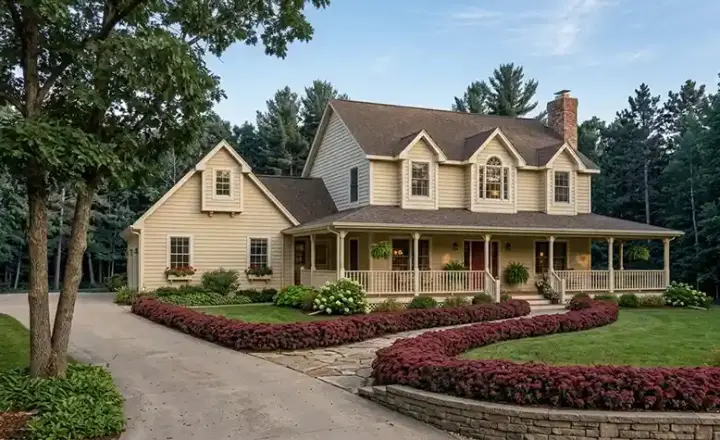Country house plans 46-530 - front exterior, 2,114 sq ft, 3 bed, 2 bath house plans | Monster House Plans