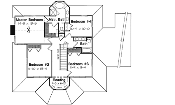 Upper/Second Floor Plan: 46-531