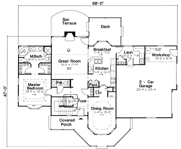 Main Floor Plan: 46-532