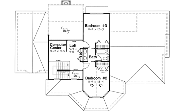Upper/Second Floor Plan: 46-532