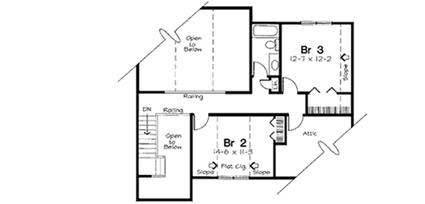 Upper/Second Floor Plan: 46-535