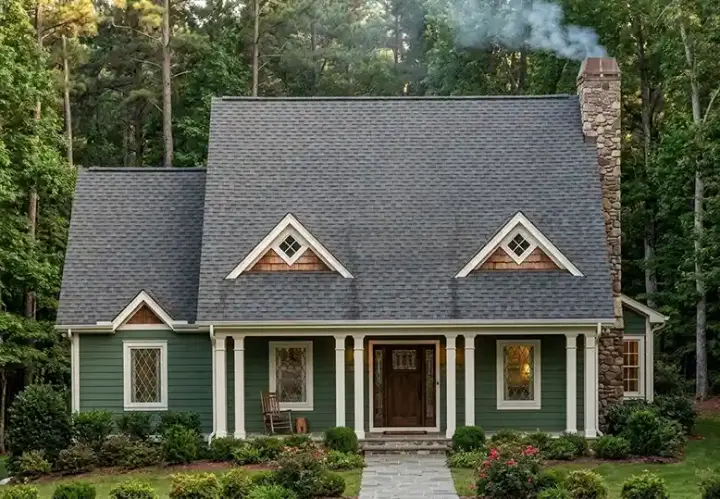Southern house plans 46-537 - front exterior, 1,732 sq ft, 3 bed, 2 bath house plans | Monster House Plans