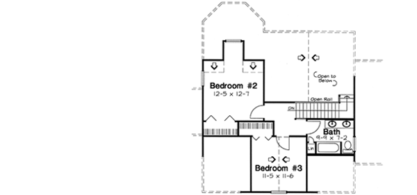 Upper/Second Floor Plan: 46-539