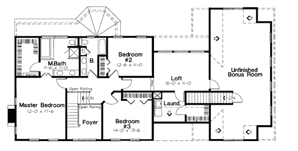 Upper/Second Floor Plan: 46-544