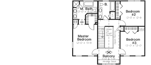 Upper/Second Floor Plan: 46-545