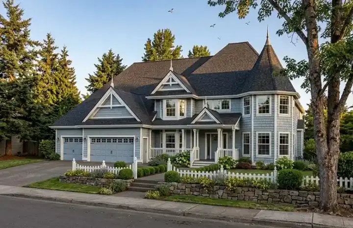 Victorian house plans 46-546 - front exterior, 4,836 sq ft, 5 bed, 2 bath house plans | Monster House Plans