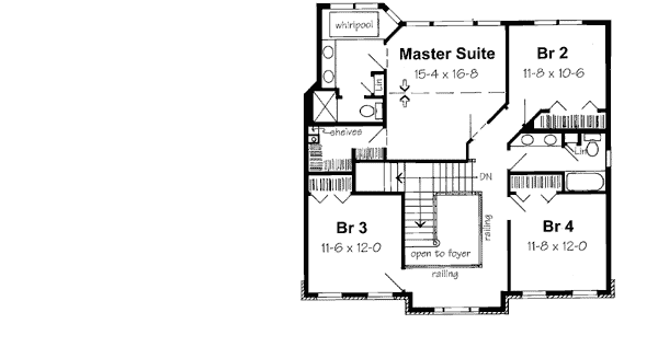 Upper/Second Floor Plan: 46-547