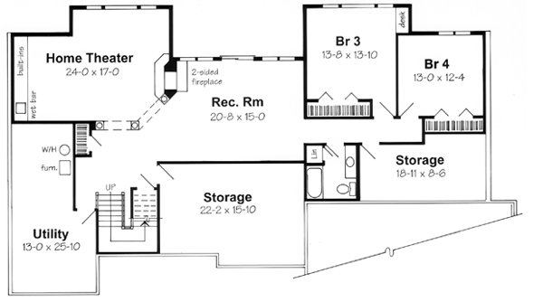 Lower Floor Plan: 46-548