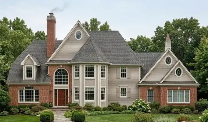 Traditional house plans 46-555 - front exterior, 3,593 sq ft, 4 bed, 3 bath house plans | Monster House Plans