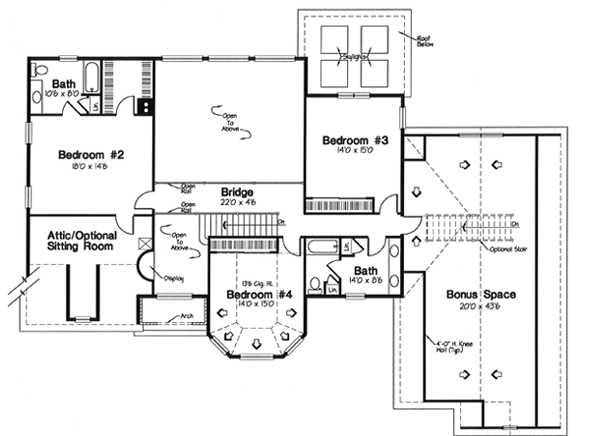 Upper/Second Floor Plan: 46-555