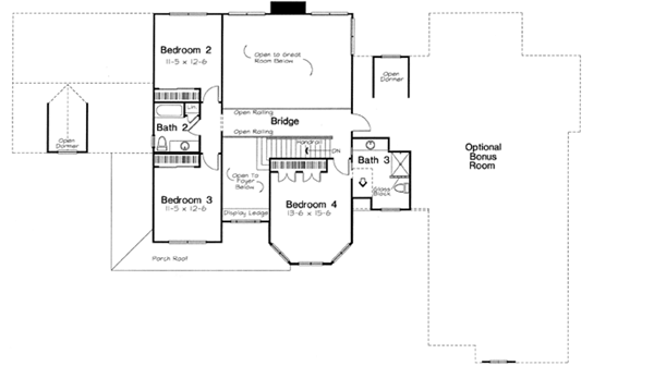 Upper/Second Floor Plan: 46-556