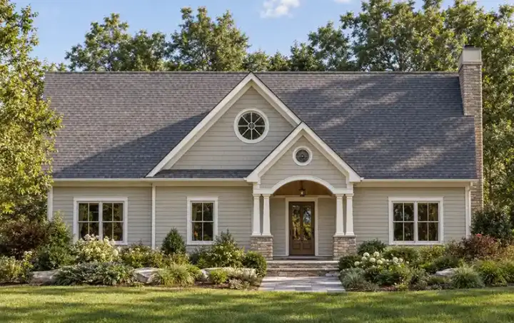 Traditional house plans 46-558 - front exterior, 2,117 sq ft, 3 bed, 2 bath house plans | Monster House Plans