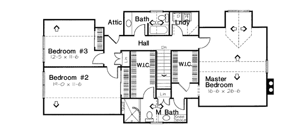 Upper/Second Floor Plan: 46-558