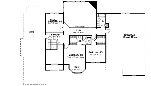 Upper/Second Floor Plan: 46-559