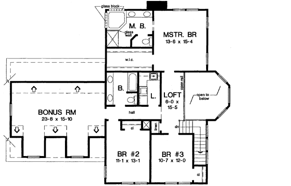 Upper/Second Floor Plan: 46-560