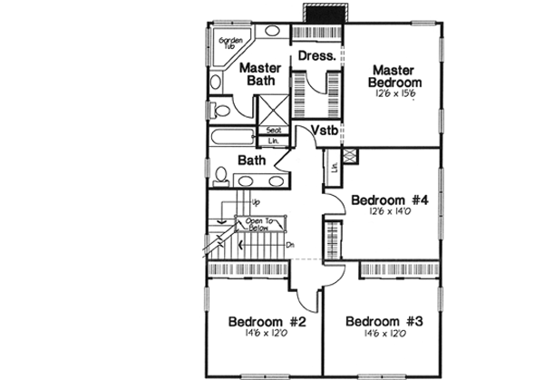 Upper/Second Floor Plan: 46-563