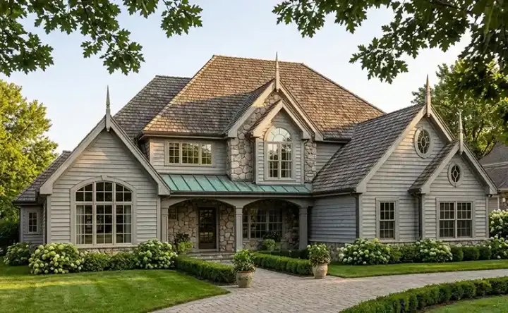 Traditional house plans 46-564 - front exterior, 3,122 sq ft, 4 bed, 3 bath house plans | Monster House Plans
