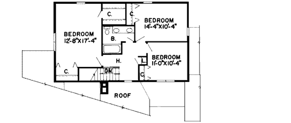 Upper/Second Floor Plan: 46-573