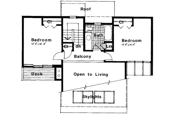 Upper/Second Floor Plan: 46-574