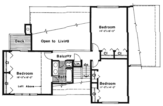 Upper/Second Floor Plan: 46-579