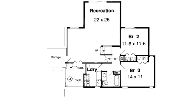 Lower Floor Plan: 46-582