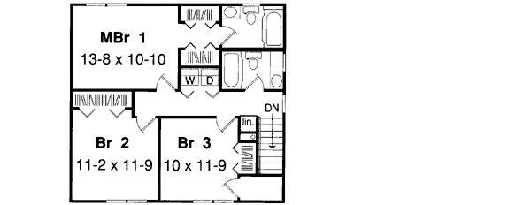 Upper/Second Floor Plan: 46-592