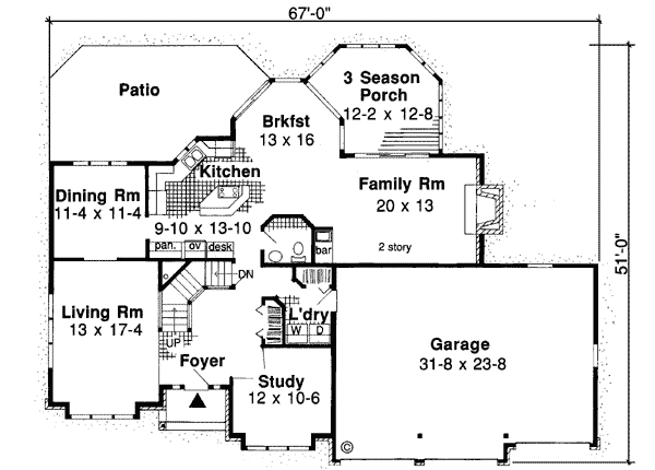 Main Floor Plan: 46-598