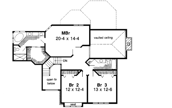 Upper/Second Floor Plan: 46-598