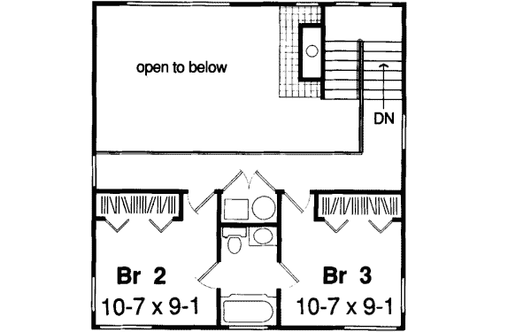 Upper/Second Floor Plan: 46-602
