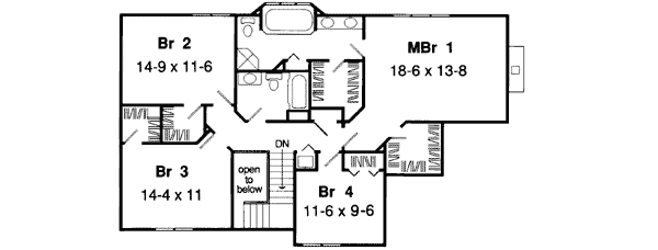 Upper/Second Floor Plan: 46-604