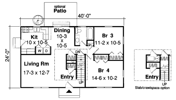 Main Floor Plan: 46-606