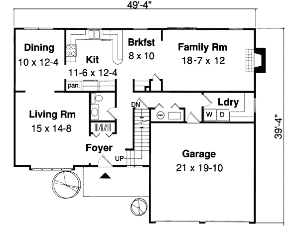 Main Floor Plan: 46-607