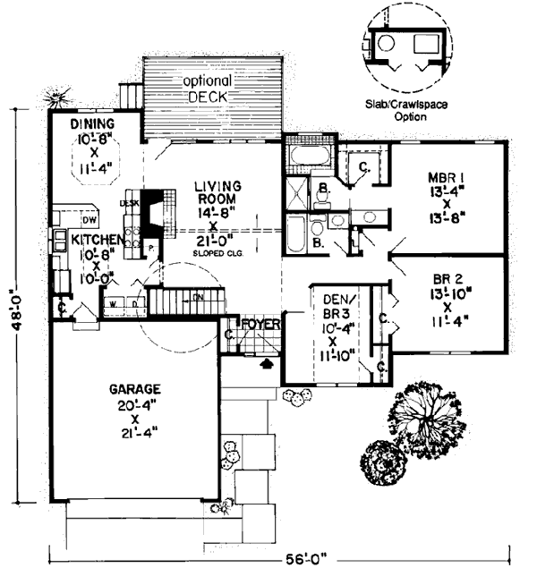 Main Floor Plan: 46-610