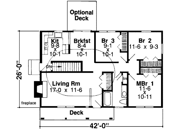 Main Floor Plan: 46-611