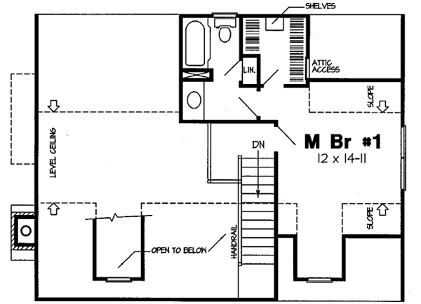 Upper/Second Floor Plan: 46-615