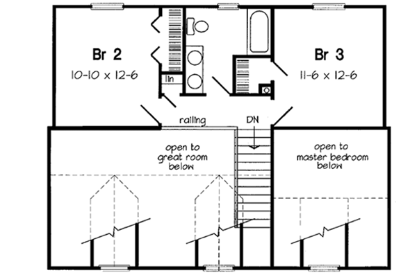 Upper/Second Floor Plan: 46-617
