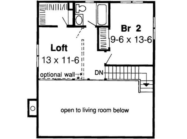 Upper/Second Floor Plan: 46-618