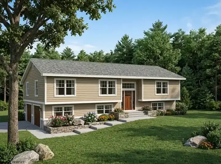 Traditional house plans 46-619 - front exterior, 1,994 sq ft, 3 bed, 2 bath house plans | Monster House Plans