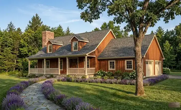 Country house plans 46-623 - front exterior, 1,954 sq ft, 3 bed, 2 bath house plans | Monster House Plans