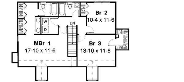 Upper/Second Floor Plan: 46-623