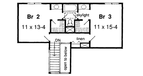 Upper/Second Floor Plan: 46-624