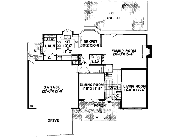 Main Floor Plan: 46-625