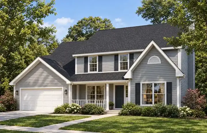 Traditional house plans 46-626 - front exterior, 2,242 sq ft, 3 bed, 2 bath house plans | Monster House Plans