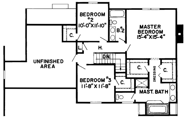 Upper/Second Floor Plan: 46-626
