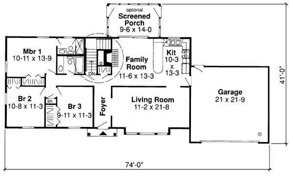 Main Floor Plan: 46-631