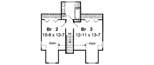 Upper/Second Floor Plan: 46-635