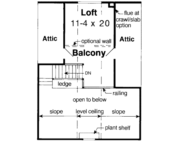 Upper/Second Floor Plan: 46-641