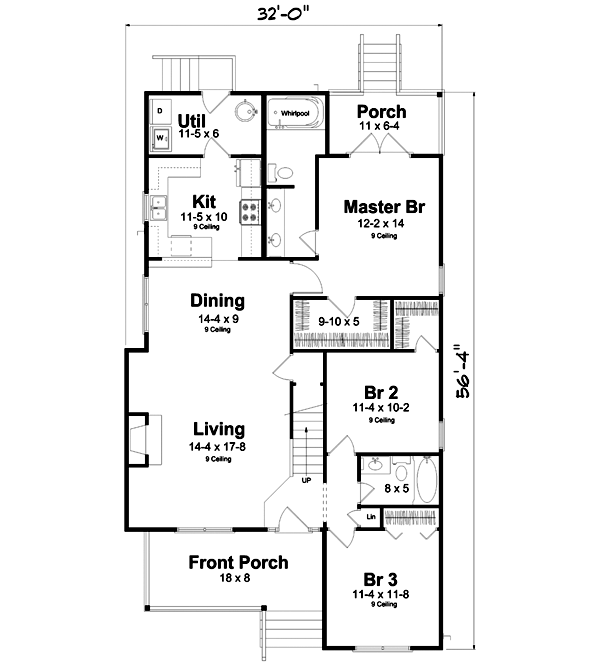 Main Floor Plan: 46-743