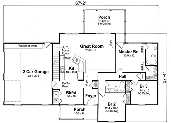 Main Floor Plan: 46-745